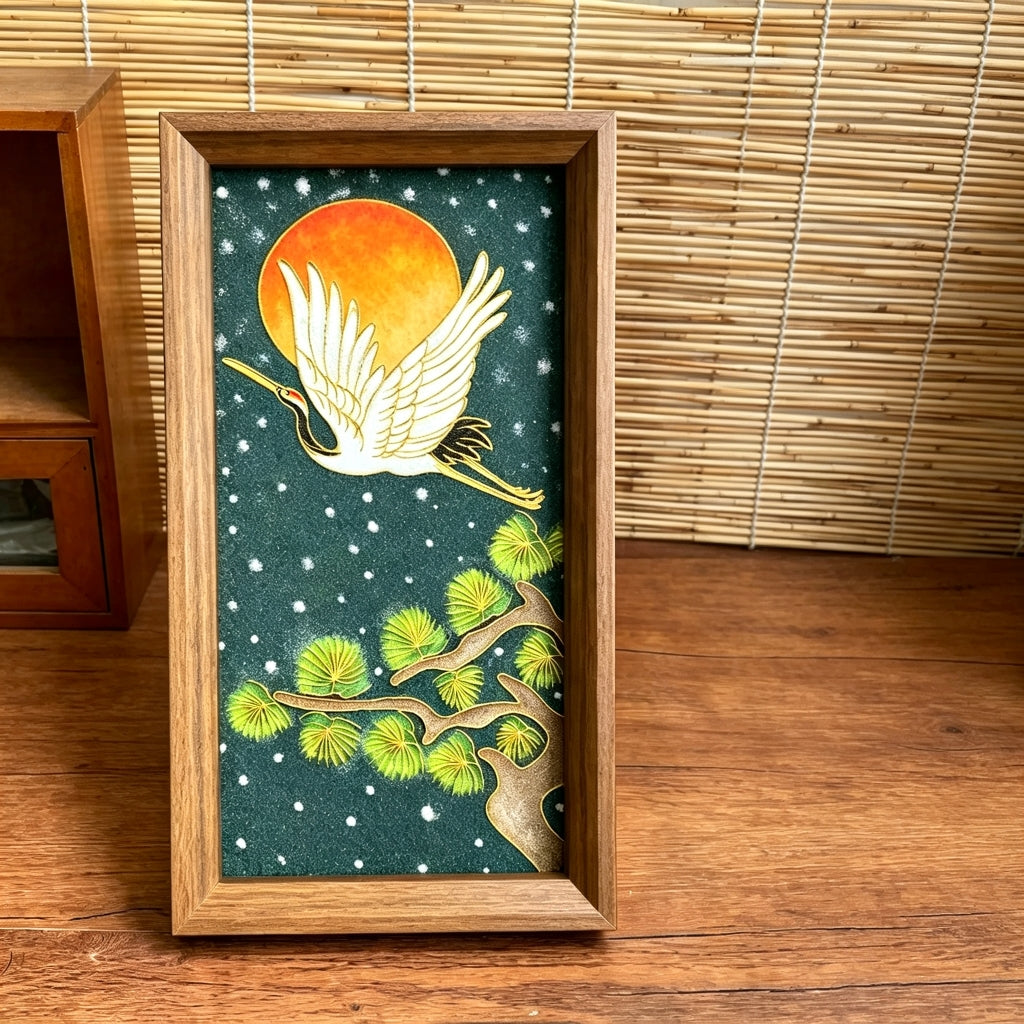 DIY Cloisonné Kit – Red-Crowned Crane & Pine